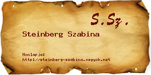 Steinberg Szabina névjegykártya